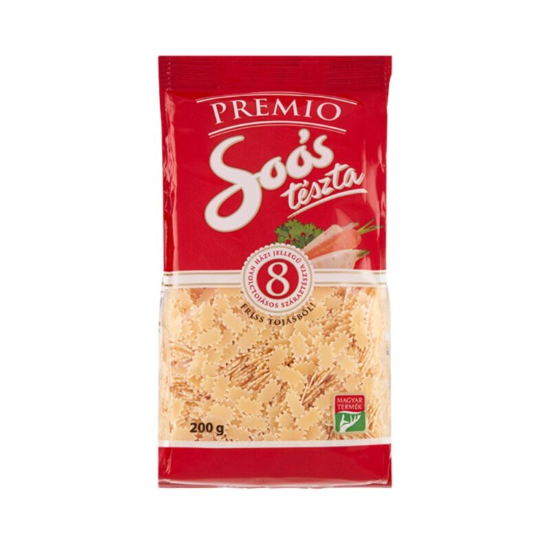 Soós Premio 8-Egg "Eperlevél" Strawberry Leaf Pasta 200g