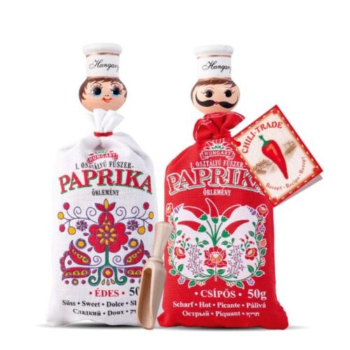 Premium paprika in a bag with figures 2x50g with wooden spoon